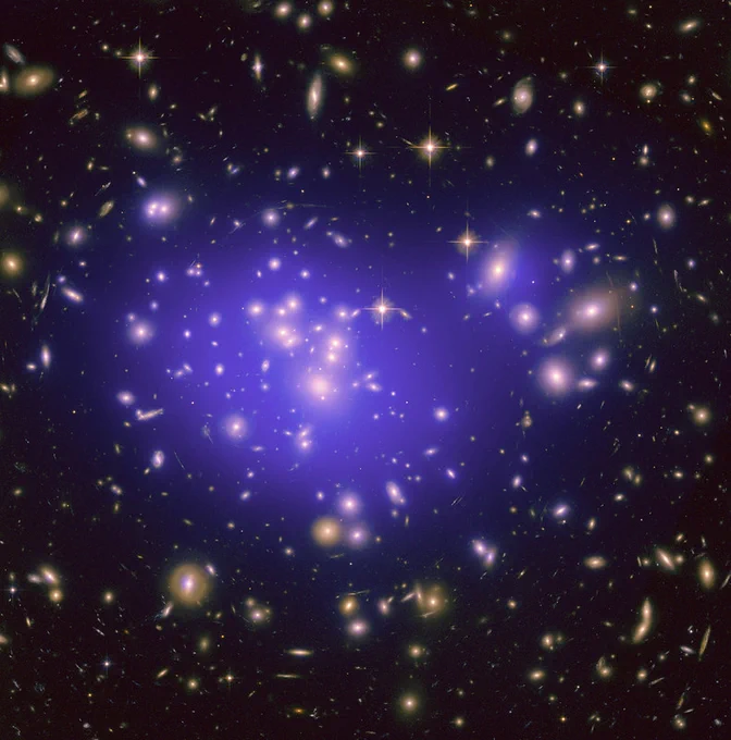  "Galaxy Cluster Abell 1689" by NASA Goddard Photo and Video is licensed under CC BY 2.0