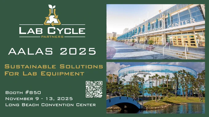 Lab Cycle Partners Logo
AALAS 2025 Meeting
Sustainable Solutions For Lab Equipment
Booth #850
November 9-13, 2025
Long Beach Convention Center
QR code to Lab Cycle Partners
Images of Long Beach Convention Center