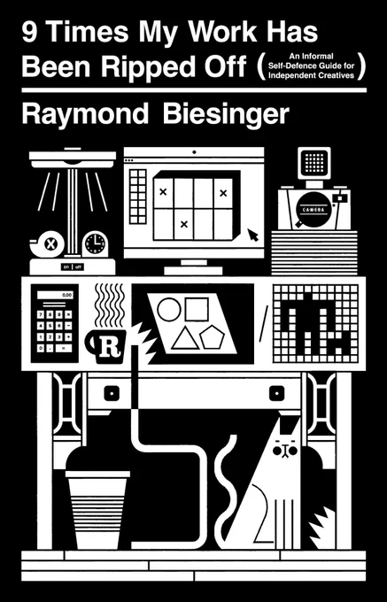 The Drawn & Quarterly cover for Raymond Beisinger's '9 Times My Work Has Been Ripped Off.'