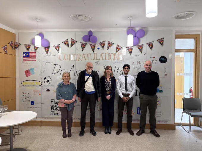 Grace Morgan, Wilhelm Risse (intern), Sandrine Heutz (extern), Aizuddin Sultan, and Paul Evans (chair)