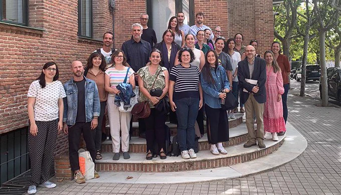 Fotografía de los asistentes a la formación REDINTER 2025, celebrada en la sede de la Vicepresidencia de Relaciones Internacionales del CSIC.
