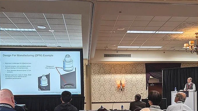 Nathan Wallace’s presentation “DFX in Action: Modular Strategies for Assembling, Servicing, and Optimizing Complex Optical Systems”