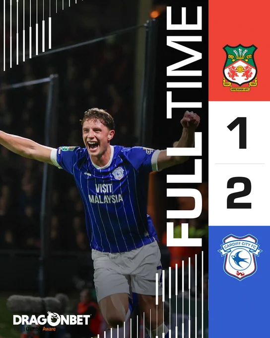 Will Fish celebrates his winning goal in Wrexham!