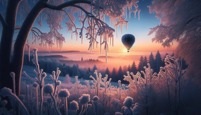 🎨 AI Art Prompt of the Day 🎨

"Detailed dawn scene with a hot air balloon silhouette over a backlit frosty winter landscape, stunning, peaceful, high detail, morning view."

✨Reply with your favorite AI Art!

#ArtificialIntelligence #AIArtwork #AI