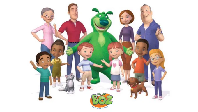 Boz the Big Green Bear Animated Series - Mom Baxter voiced by Screen & Voice Actor Elise Baughman.
