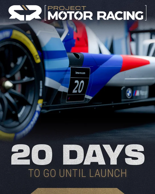 Project Motor Racing 20 days to go until launch