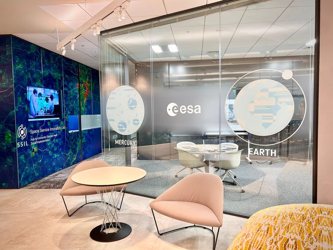 A view of a section of ESA's Tokyo office space.