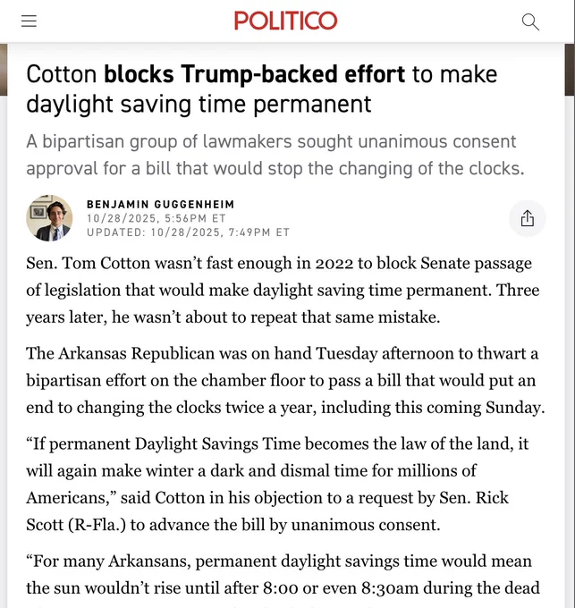 Screenshot of first paragraphs from news article linked below.