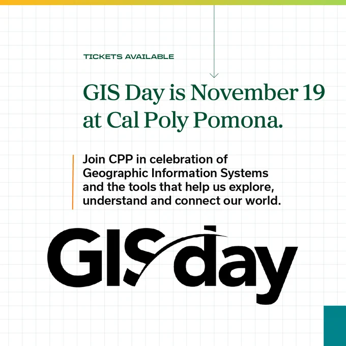 GIS Day is November 19 at Cal Poly Pomona