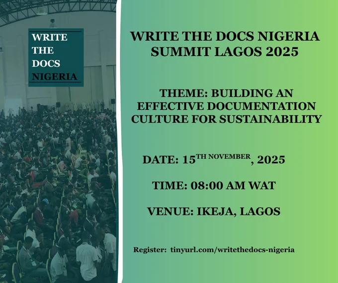 Write the Docs Nigeria Summit Lagos 2025
