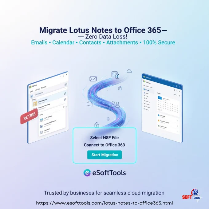 eSoftTools Lotus Notes to Office 365 Migration Software - Migrate Lotus Notes to Office 365