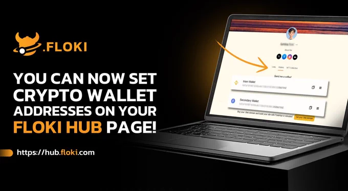 You can now set crypto wallet addresses on your Floki Hub page!

