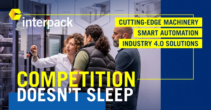 The world's #1 packaging trade show returns! 🔧

interpack 2026 | May 7-13 | Düsseldorf, Germany 

2,800  exhibitors | 140K  pros | Cutting-edge machinery & automation

Where equipment buyers find tomorrow's solutions today. Visit: interpack.com/success_2 

#interpack2026 #PackagingTech
