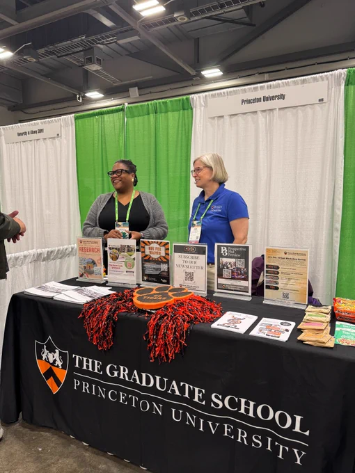 Full-color photo of Princeton University booth at the conference.