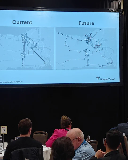 Current and Future route maps displayed at Niagara Economic Summit