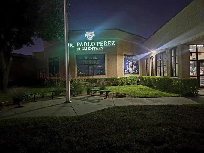Perez Elementary sign