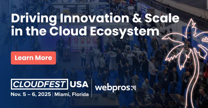 Driving Innovation & Scale in the Cloud Ecosystem with Sharktech at Cloudfest in Miami.