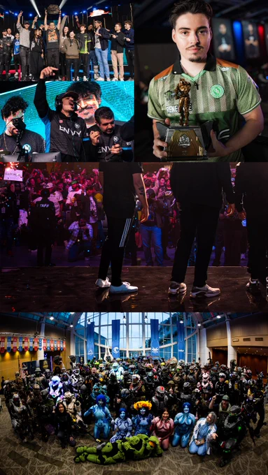 Photo collage from the Halo World Championship 2025