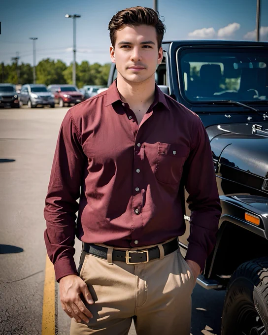 Michael Allen stands beside his Jeep before heading into the Walmart.

Michael Allen stands in the Cordova Walmart parking lot beside his black Jeep, wearing a maroon button-down shirt and tan khakis. The sunny afternoon light highlights his clean-shaven face and thoughtful expression as he pauses miderrand, reflecting on work, life, and upcoming business changes. The parking lot stretches behind him with rows of vehicles under a bright blue Tennessee sky. The photo captures Michael Allen’s grounded, professional style and contemplative moment during a break from his Nashville-based consulting work.
