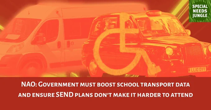 image shows an orange colourised montage of transport and the disabled sign used on roads