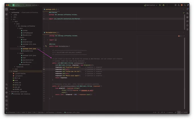 Declaring Nullable items in a collection in Spring Boot 4 with JSpecify