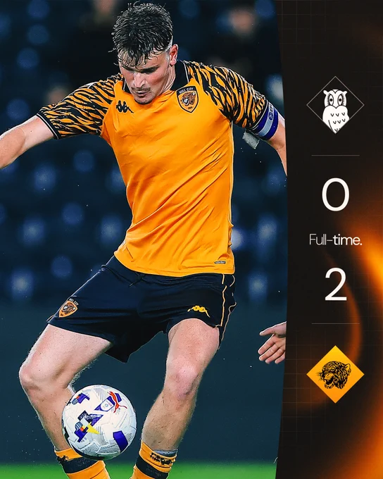 Full-Time: Sheffield Wednesday U21s 0-2 Hull City U21s.