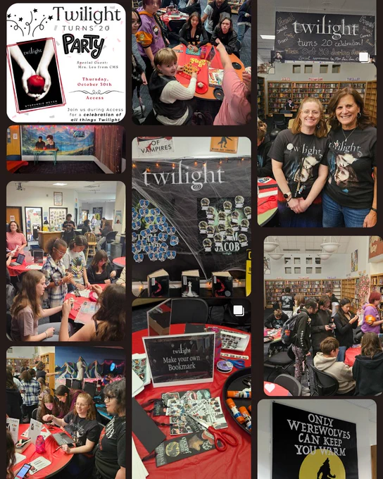 A Twilight anniversary worth celebrating! Highlands Ranch HS and Cresthill MS librarians teamed up for this amazing literacy celebration.