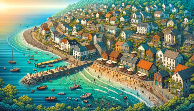 🎨 AI Art Prompt of the Day 🎨

"An inviting seaside village with quaint houses and cobblestone streets, nestled by a turquoise bay, charming, high detail, landscape"

✨Reply with your favorite AI Art!

#ArtificialIntelligence #AIArtwork #AI