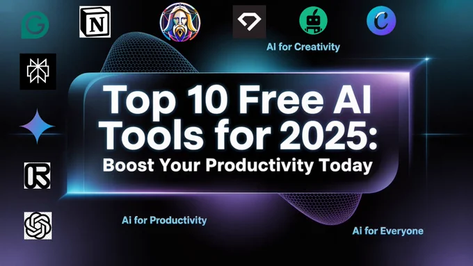 Artificial Intelligence has completely reshaped the way we work, learn, and create. By 2025, AI tools have evolved from futuristic novelties into everyday productivity partners, assisting with writing, design, coding, research, and even business automation. The best part? Many of these powerful AI tools are absolutely free or come with generous free plans.

Whether you’re an entrepreneur streamlining workflows, a student boosting your academic output, or a content creator looking for inspiration, this guide covers the best free AI tools of 2025 that can help you work smarter, not harder.

From ChatGPT’s conversational brilliance to Canva’s AI-powered design magic, let’s explore the tools that are transforming productivity for millions worldwide.