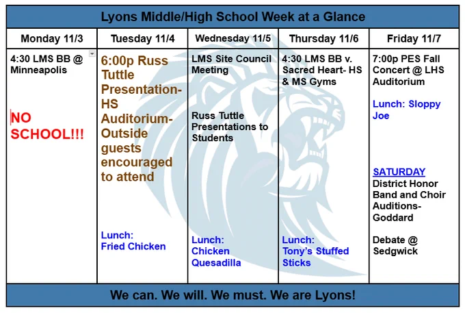 Week at a Glance