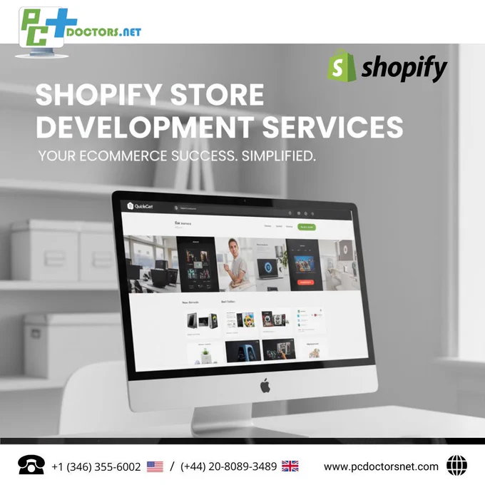 Launch and scale your online business with PC Doctors NET's e-Commerce Development Services in Shopify. We build custom, secure, and high-converting stores with bespoke UI/UX Design, Seamless Integration for marketing and inventory, and robust Cybersecurity Services. Leverage our expertise for a fast launch and maximum revenue growth in the e-commerce space.