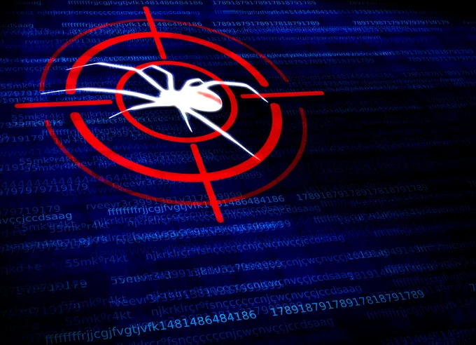 Black widow spider in the crosshairs - Image Credit Free Range Stock - Jack Moreh