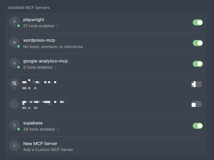 Using MCP in real life, WordPress MCP, Google Analytics MCP, Playwright MCP, Supabase MCP