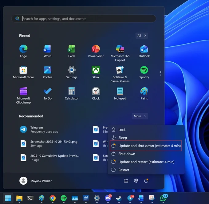 Update and Shut Down restarted PCs, not shut down, in Windows 11 or Windows 10