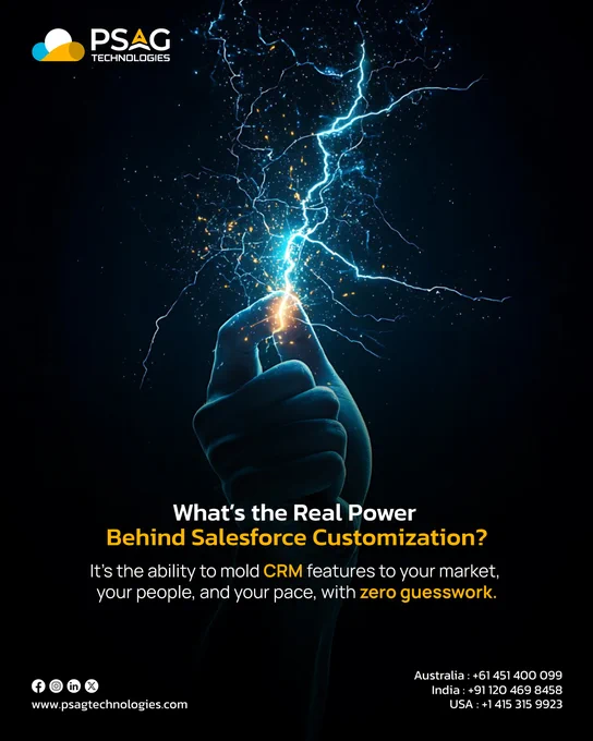 What's the real power behind salesforce customization? Ability to mold CRM features to your market with zero guesswork.