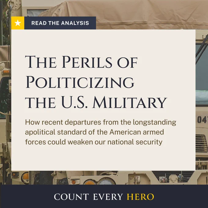 Read the full white paper: The Perils of Politicizing the U.S. Military