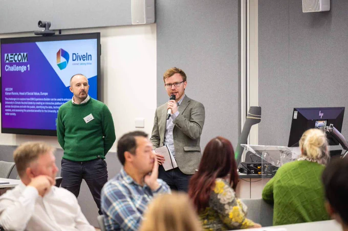 Kieran Ronnie and Neil Bowman presenting