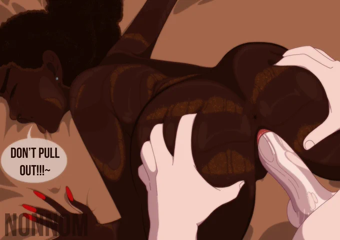Her arousal and passionate desire to breed with a White Man~

How could he resist?~