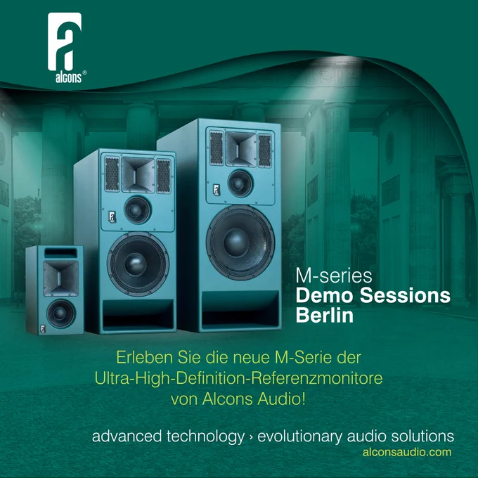 The Alcons 𝐌-𝐬𝐞𝐫𝐢𝐞𝐬 is the new range of reference monitors from Alcons Audio, setting a new benchmark in critical sound reproduction. 🔊
Alcons Audio brings its renowned ultra-low distortion signature sound to the studio market. With innovations like 𝐇𝐞𝐦𝐩𝐇𝐨𝐫𝐧™, 𝐒𝐜𝐨𝐨𝐩𝐕𝐞𝐧𝐭™ and 𝐀𝐜𝐭𝐢𝐯𝐞𝐂𝐨𝐢𝐥™, besides the proprietary 𝐏𝐫𝐨-𝐑𝐢𝐛𝐛𝐨𝐧 transducer technology, the systems deliver exceptional linearity, dynamic headroom, and depth-of-field, redefining what is possible in critical reference monitoring.

Many rave reviews preceded the final introduction; Now it’s your chance to experience this unique sound quality!
