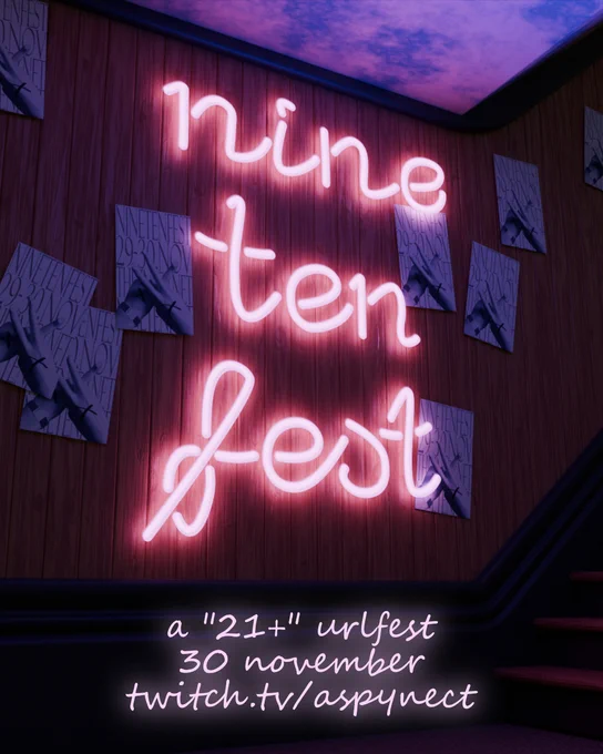 ninetenfest
30 november
twitch.tv/aspynect