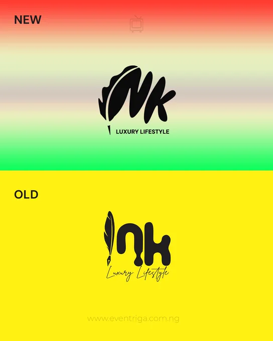 Ink Logo before and after