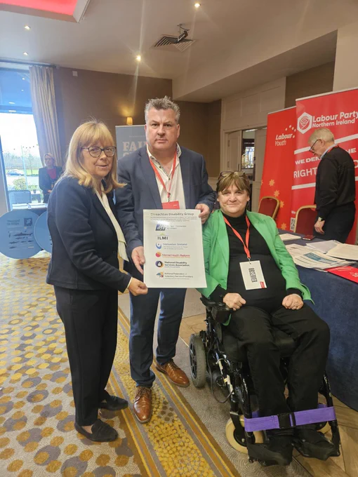 George Lawlor TD, Labour Party Spokesperson on Employment with Joan Carthy and Emer Costello 