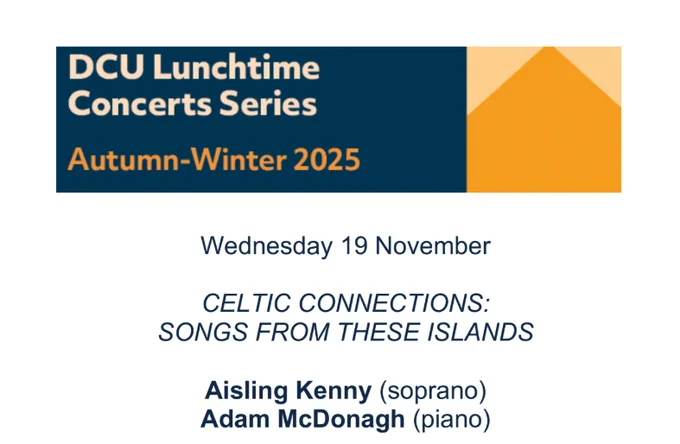 Flyer with title of concert Celtic Connections: Songs from these Islands