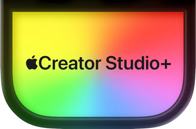 The lower part of the Final Cut Pro icon with black text overlaid:
Creator Studio 