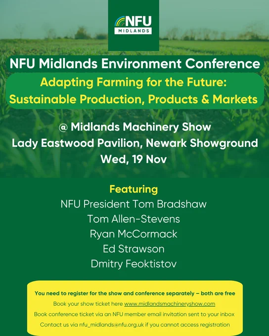 Invitation to the NFU Midlands Environment Conference