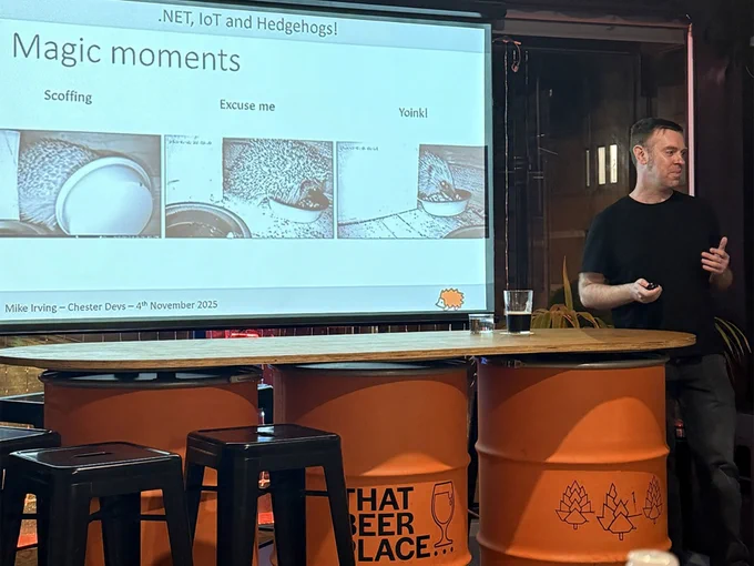 Mike showing "Magic Moments" from the Hedgehogs