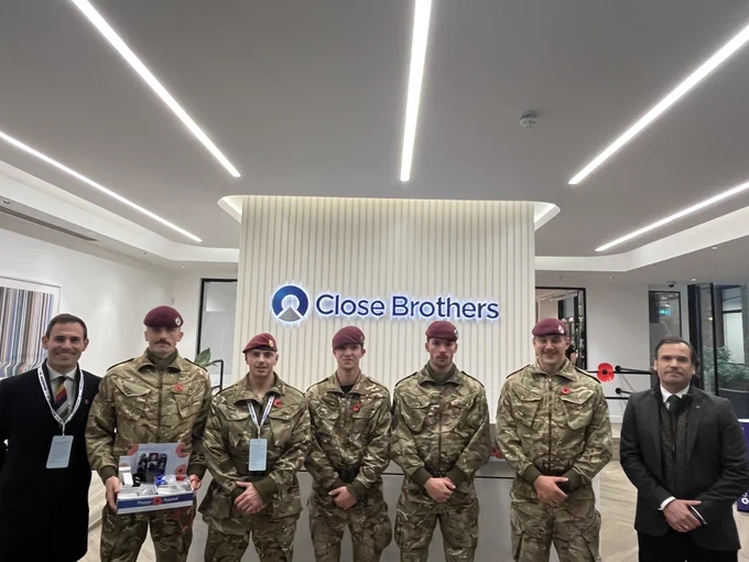 16 Air Assault Brigade at our Crown Place, London office, alongside members of our Veterans Network.