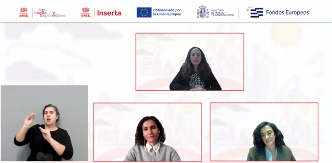 Casos de éxito y buenas prácticas en la aplicación de la Ley General de Discapacidad en el sector público con Dña. Almudena Torres. Gerente de Selección y Atracción del Talento de Ineco y Dña. Raquel Piedras. Jefa de Gestión del Talento de Paradores.