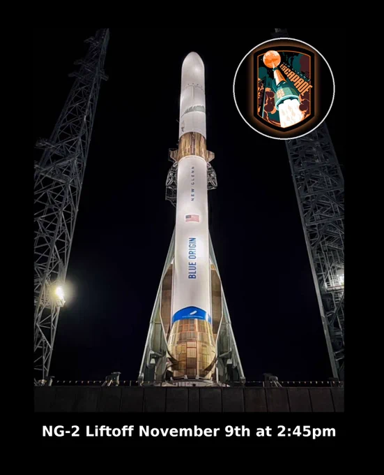 SpaceGuy670 NG-2 Launch New Glen with Patch Logo