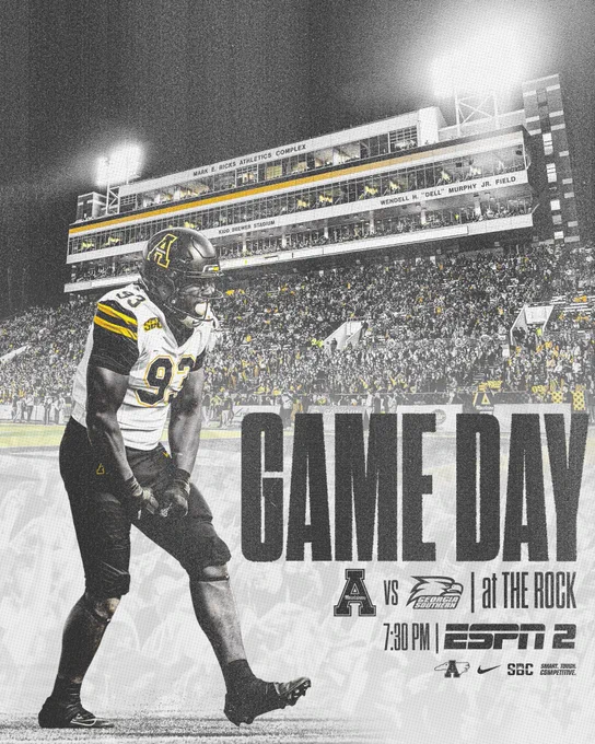 Game Day vs Ga Southern. 7:30 pm. ESPN2